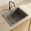 Pure.Sink Prestige bottom grid 34 Gun Metal PPGGD34-61